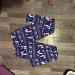 No Boundaries Blue Llama Pajama Bottoms